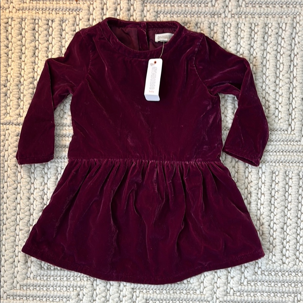 Gymboree Velvet Burgundy Kids Dress